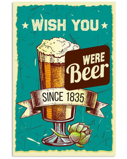 Wish You Were Beer - National Beers Day Poster/canvas 5 18X12 Inches Poster-Canvass