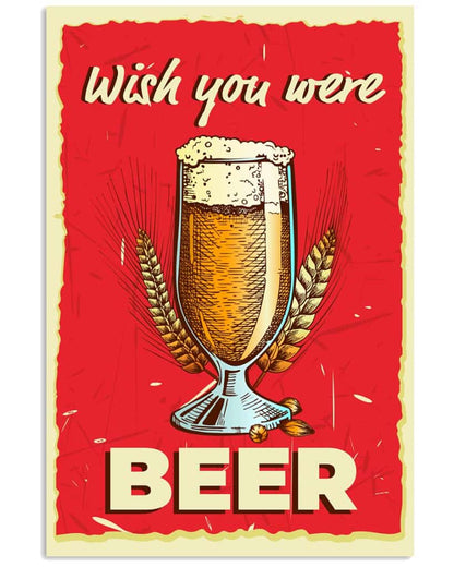 Wish You Were Beer - National Beers Day Poster/canvas 7 18X12 Inches Poster-Canvass