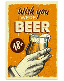 Wish You Were Beer - National Beers Day Poster/canvas 8 18X12 Inches Poster-Canvass