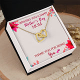 Wishing You A Happy Mother's Day Interlocking Hearts Necklace