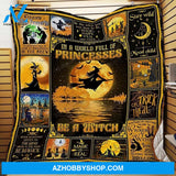 Witch Blanket, Fleece Blanket, In A World Full Of Princesses, Gift Home Decor Bedding Couch Sofa Soft And Comfy Cozy