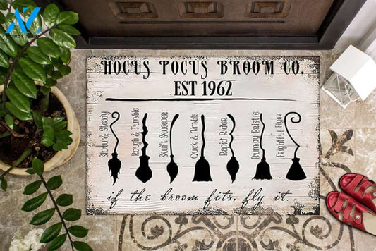 Witch Broom, Halloween Day Hocus Pocus Broom Doormat Indoor And Outdoor Doormat Warm House Gift Welcome Mat Home Decor Classroom Decor Gift For Halloween