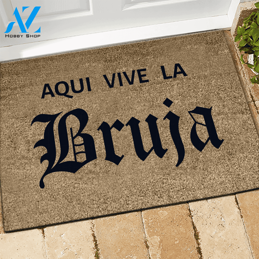 Witch Doormat Aqui Vive La Bruja | Welcome Mat | House Warming Gift
