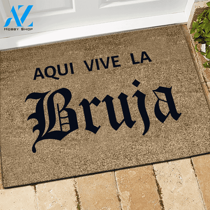 Witch Doormat Aqui Vive La Bruja | Welcome Mat | House Warming Gift