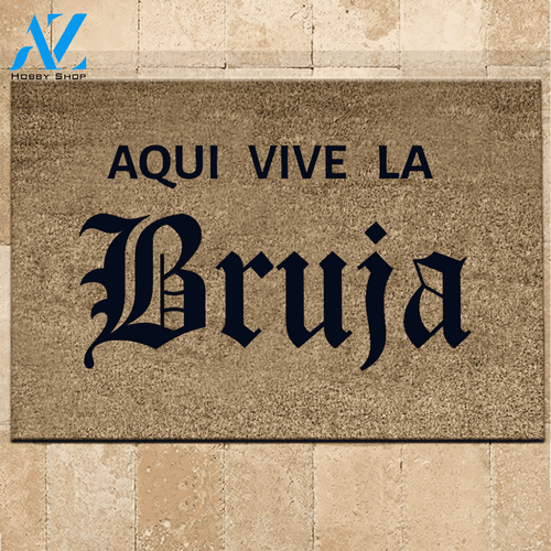 Witch Doormat Aqui Vive La Bruja | Welcome Mat | House Warming Gift