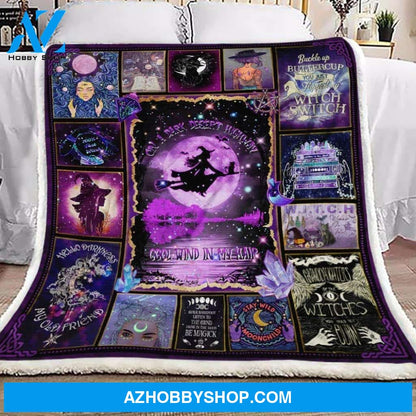 Witch Fleece Blanket - Sherpa Blanket