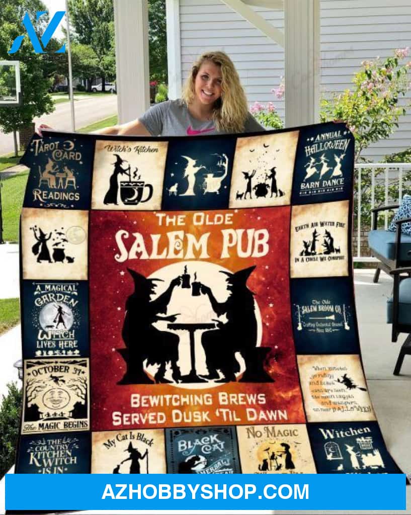 WITCH Fleece Blankets, Halloween Blanket, Halloween Throw Blanket, Halloween Fleece Blanket