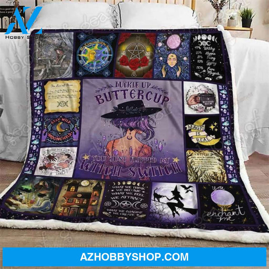 WITCH Fleece Blankets, Halloween Blanket, Halloween Throw Blanket, Halloween Fleece Blanket 3