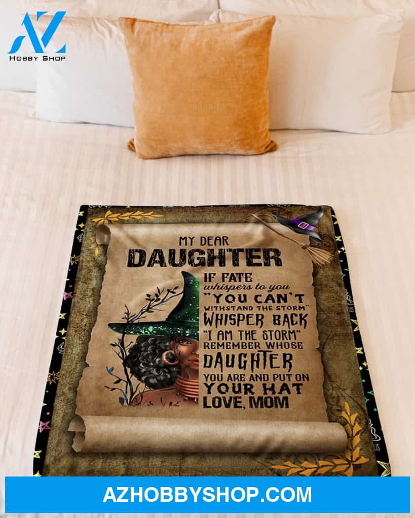 Witch If Fate Whispers To U Can't-Mom To Daughter Fleece Blanket - Sherpa Blanket