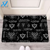 Witch Sign Print Door Mat