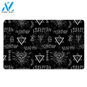 Witch Sign Print Door Mat
