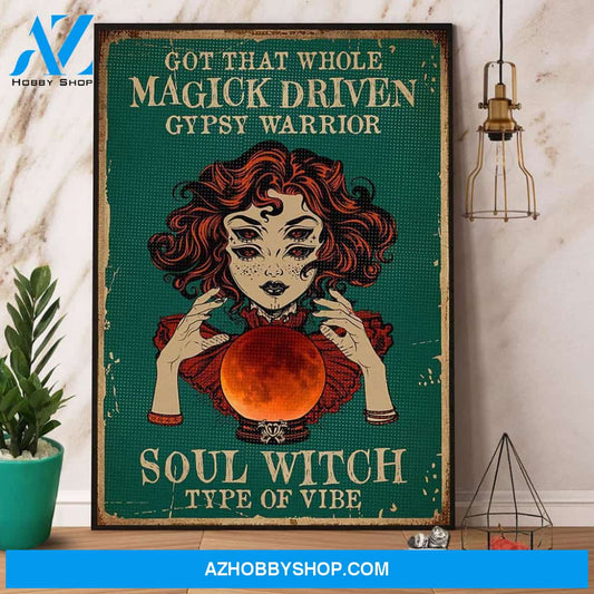 Witch Soul Witch Type Of Vibe Halloween Canvas And Poster, Wall Decor Visual Art, Halloween Gift, Happy Halloween