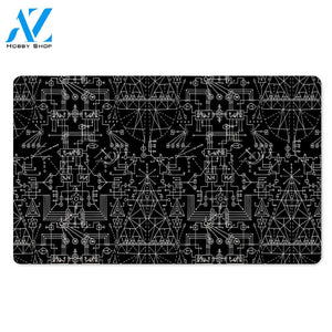 Witch Symbol Gothic Door Mat