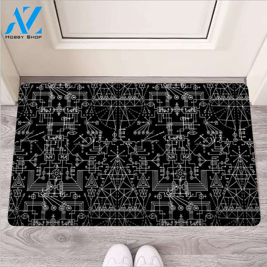 Witch Symbol Gothic Door Mat