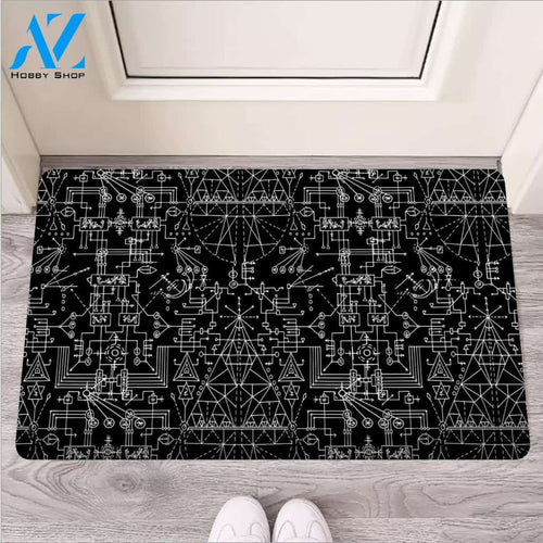 Witch Symbol Gothic Door Mat