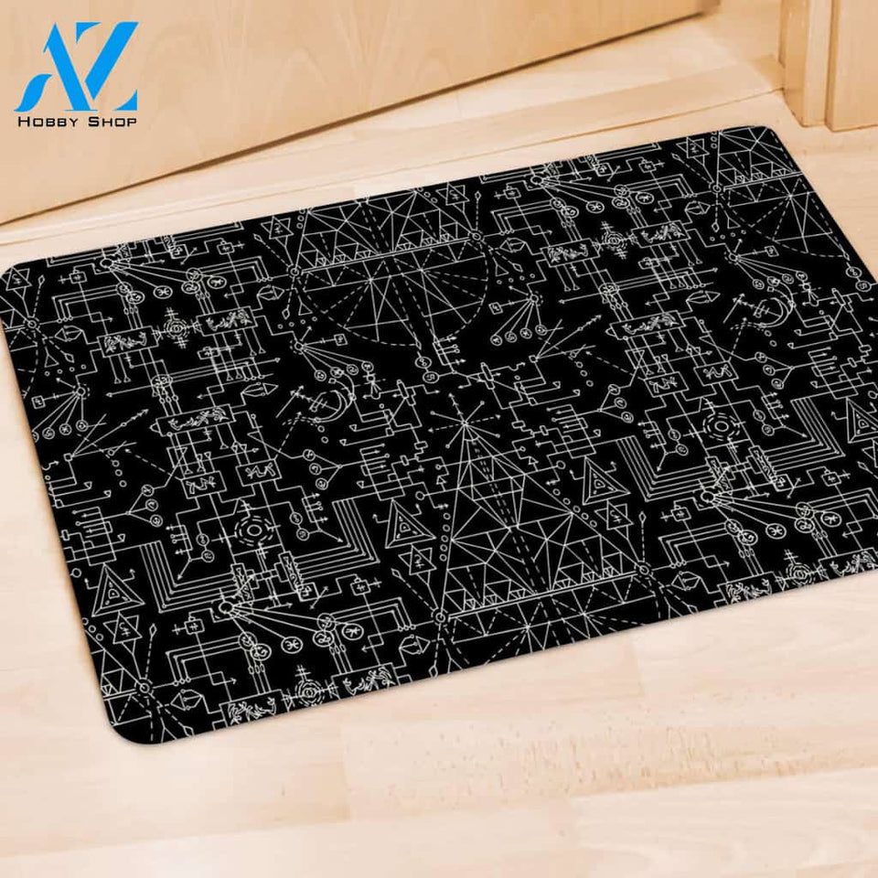 Witch Symbol Gothic Door Mat
