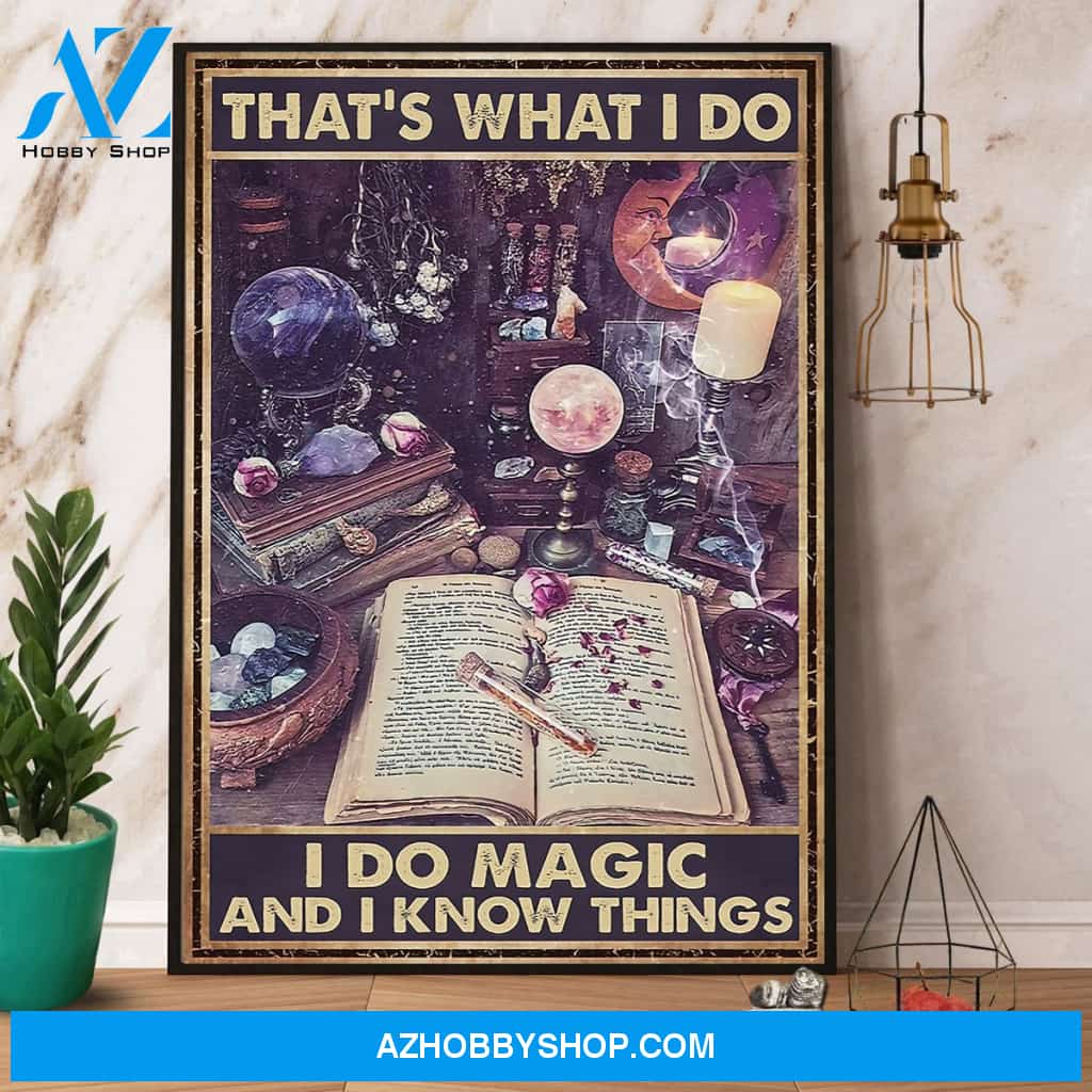 Witch That’S What I Do I Do Magic Halloween Canvas And Poster, Wall Decor Visual Art, Halloween Gift, Happy Halloween