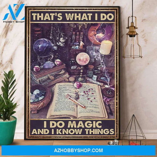 Witch That’S What I Do I Do Magic Halloween Canvas And Poster, Wall Decor Visual Art, Halloween Gift, Happy Halloween
