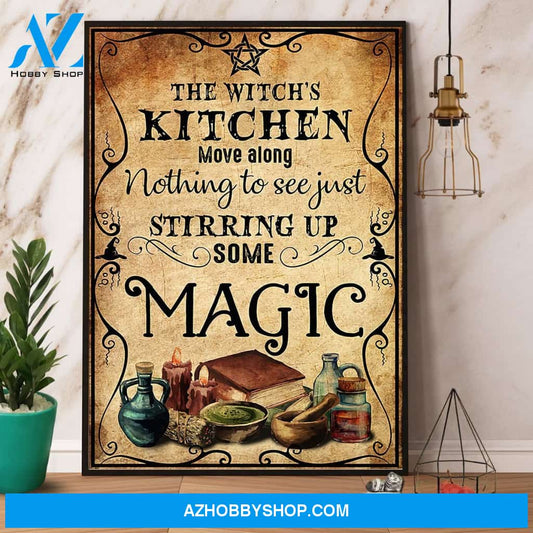 Witch The Witch’S Kitchen Halloween Canvas And Poster, Wall Decor Visual Art, Halloween Gift, Happy Halloween