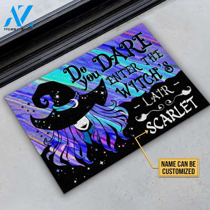Witch Wizard Halloween Spell Do You Dare Custom Doormat