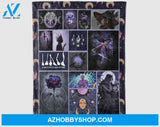 Witches Gotta Have Options Fleece Blanket Gift For Family Birthday Friend Halloween Gift Home Decor Bedding Couch Sofa Soft and Comfy Cozy