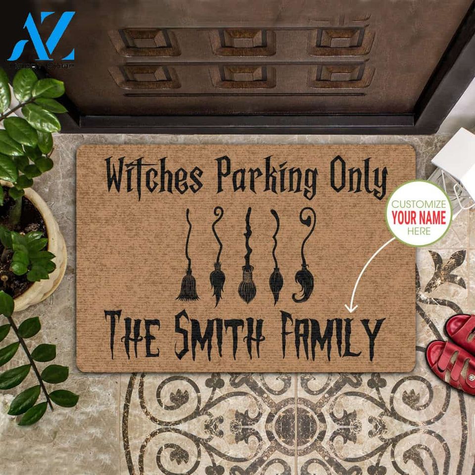 Witches Parking Only Personalized All Over Printing Doormat | Welcome Mat | House Warming Gift