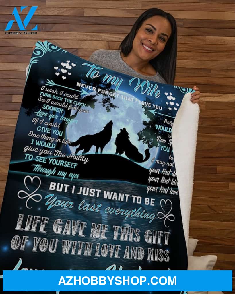 Woft To My Wife Never Forget I Love U-Ur Husband Fleece Blanket