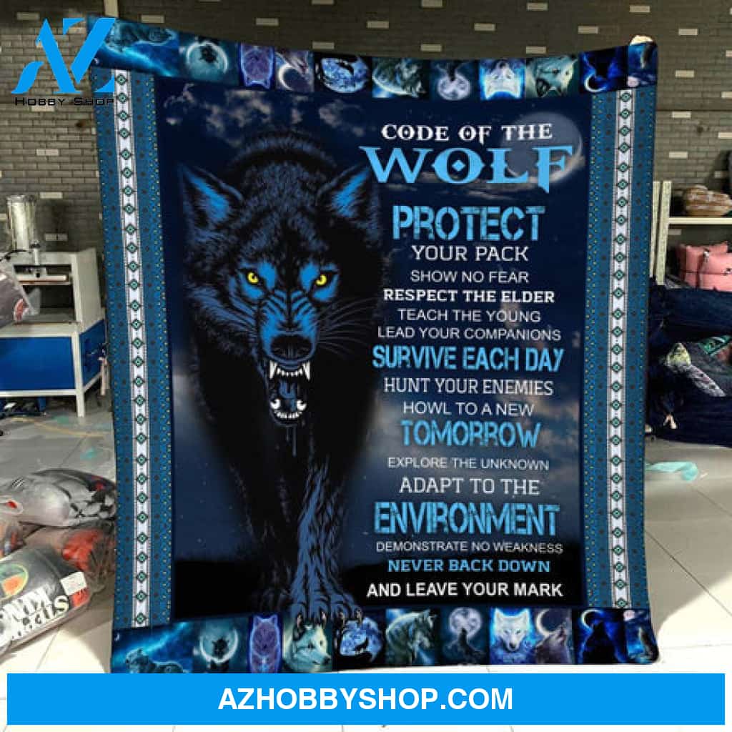 Wolf Blanket, Code of The Wolf Protect Your Pack