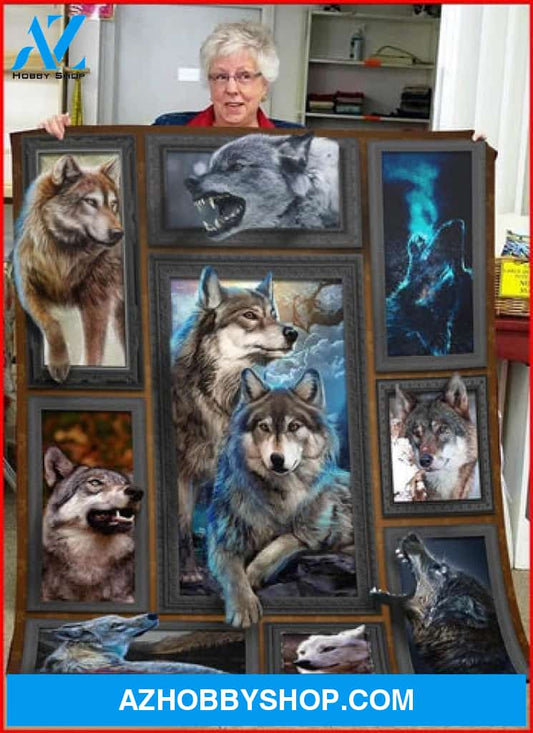 Wolf Blanket, Gift For Wolf Lovers