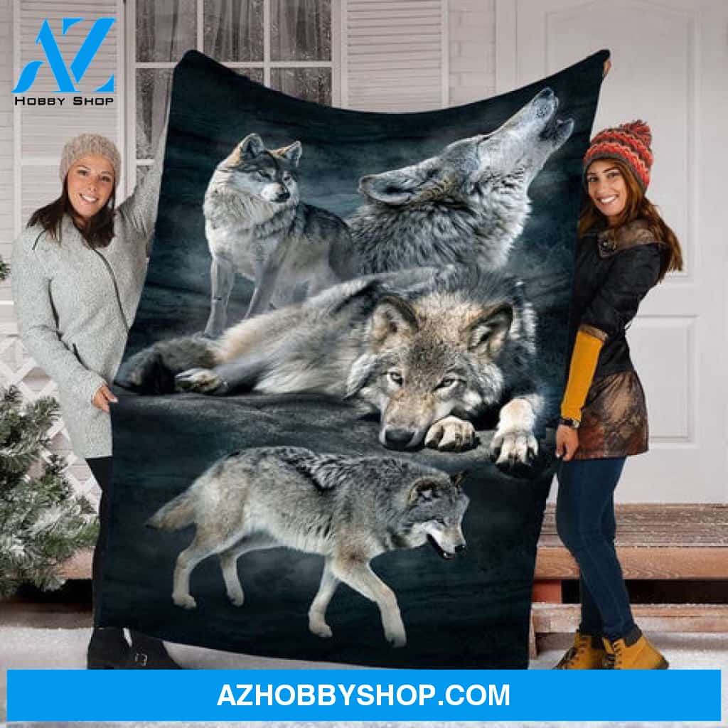 Wolf Blanket, Gift For Wolves Lover - Beautiful Wolves