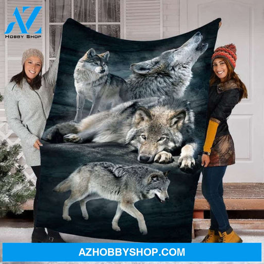 Wolf Blanket, Gift For Wolves Lover - Beautiful Wolves