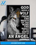 Wolf God Made The Soul Of Angel Easter Canvas And Poster, Wall Decor Visual Art, Wall Poster, My Poster Wall