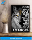 Wolf God Made The Soul Of Angel Easter Canvas And Poster, Wall Decor Visual Art, Wall Poster, My Poster Wall