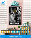 Wolf God Made The Soul Of Angel Easter Canvas And Poster, Wall Decor Visual Art, Wall Poster, My Poster Wall