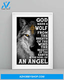 Wolf God Made The Soul Of Angel Easter Canvas And Poster, Wall Decor Visual Art, Wall Poster, My Poster Wall