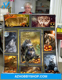 WOLF HALLOWEEN BLANKET Gift For Halloween's Day Wolf Lover Friend Family Birthday Gift Home Decor Bedding Couch Sofa Soft And Comfy Cozy
