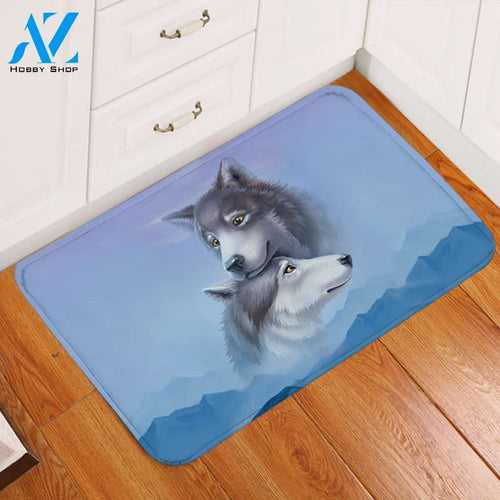 Wolf Love Door Mat