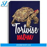 Womens African Spurred Mom Sulcata Tortoise Portrait Canvas