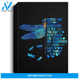 Womens August Girl I Am The Storm Dragonfly Gift Birthday For Girls Portrait Canvas