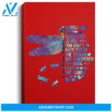 Womens August Girl I Am The Storm Dragonfly Gift Birthday For Girls Portrait Canvas