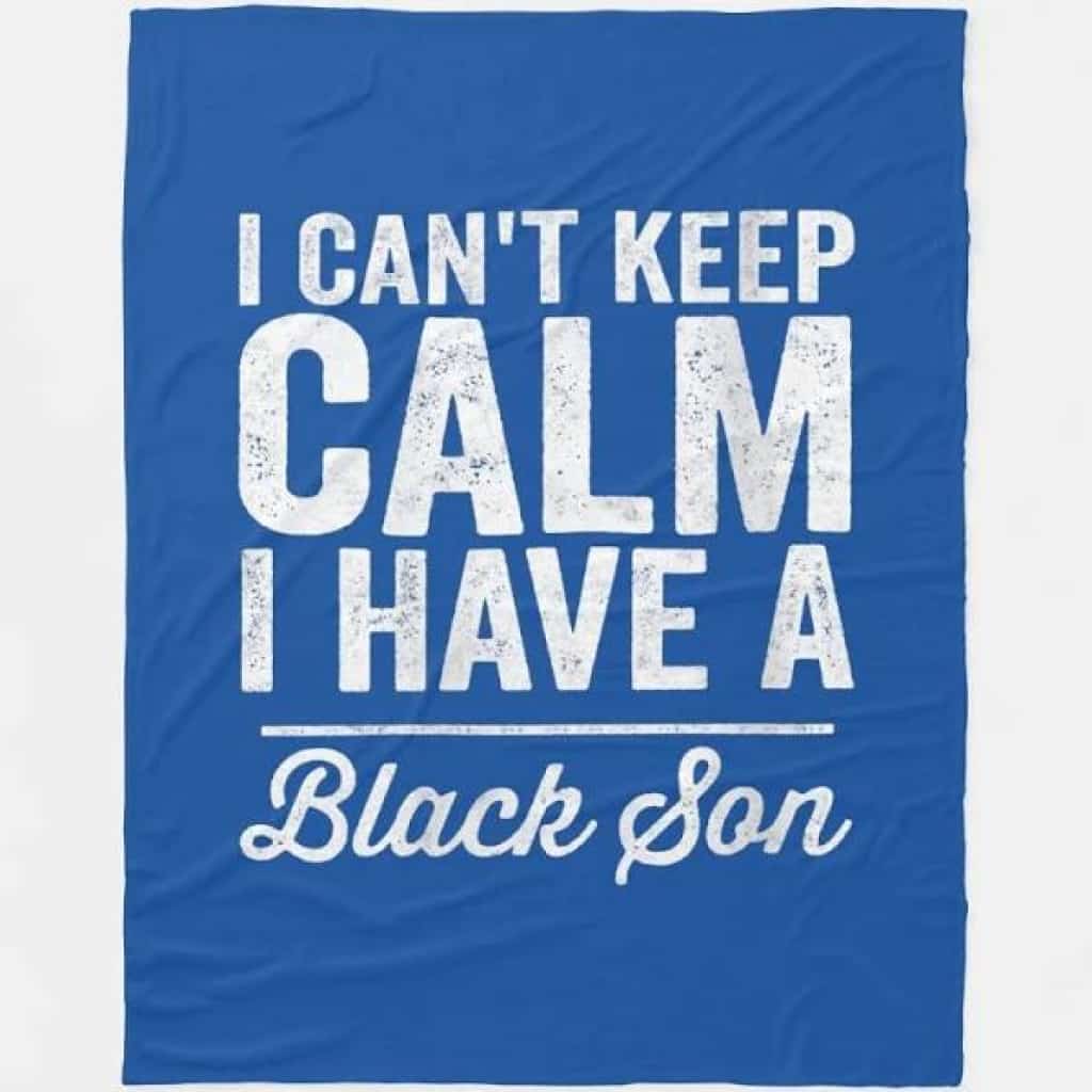 Womens Black Pride Gift I Cant Keep Calm Fleece Blanket
