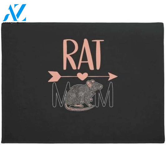 Womens Funny Rat Mom Lover Mommy Gifts Doormat Welcome Mat House Warming Gift Home Decor Funny Doormat Gift Idea