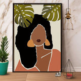 Wonder Black Girl Poster No Frame Matte Canvas Wall Decor