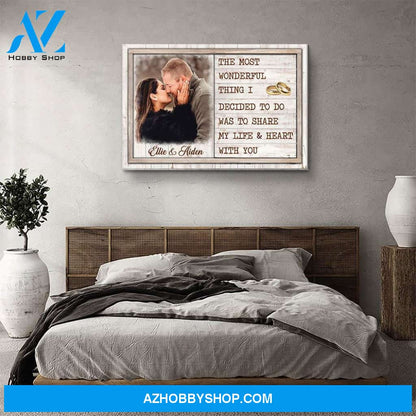 Wonderful Thing - Personalized Custom Photo Canvas