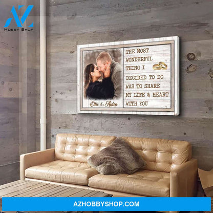 Wonderful Thing - Personalized Custom Photo Canvas