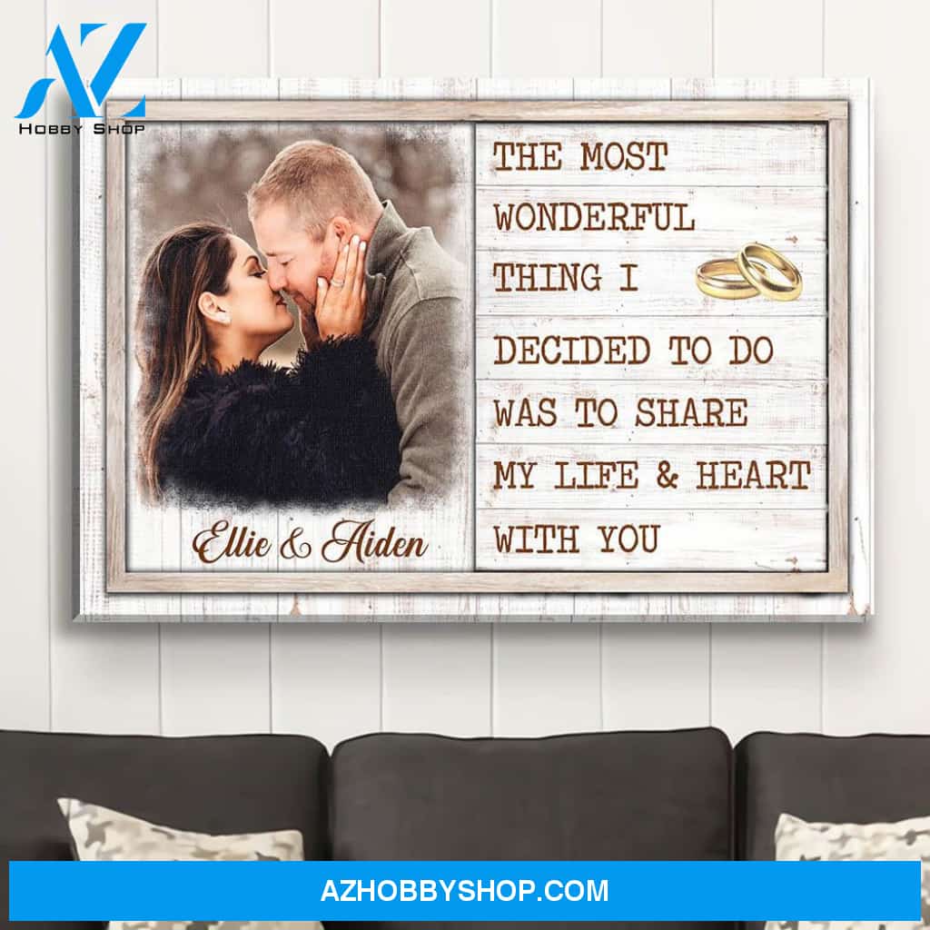Wonderful Thing - Personalized Custom Photo Canvas