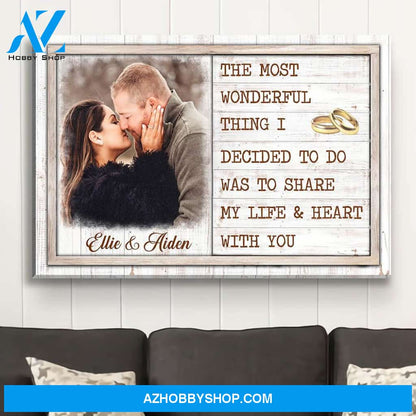 Wonderful Thing - Personalized Custom Photo Canvas