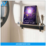 Wonderful World Butterfly Canvas Wall Art, Wall Decor Visual Art