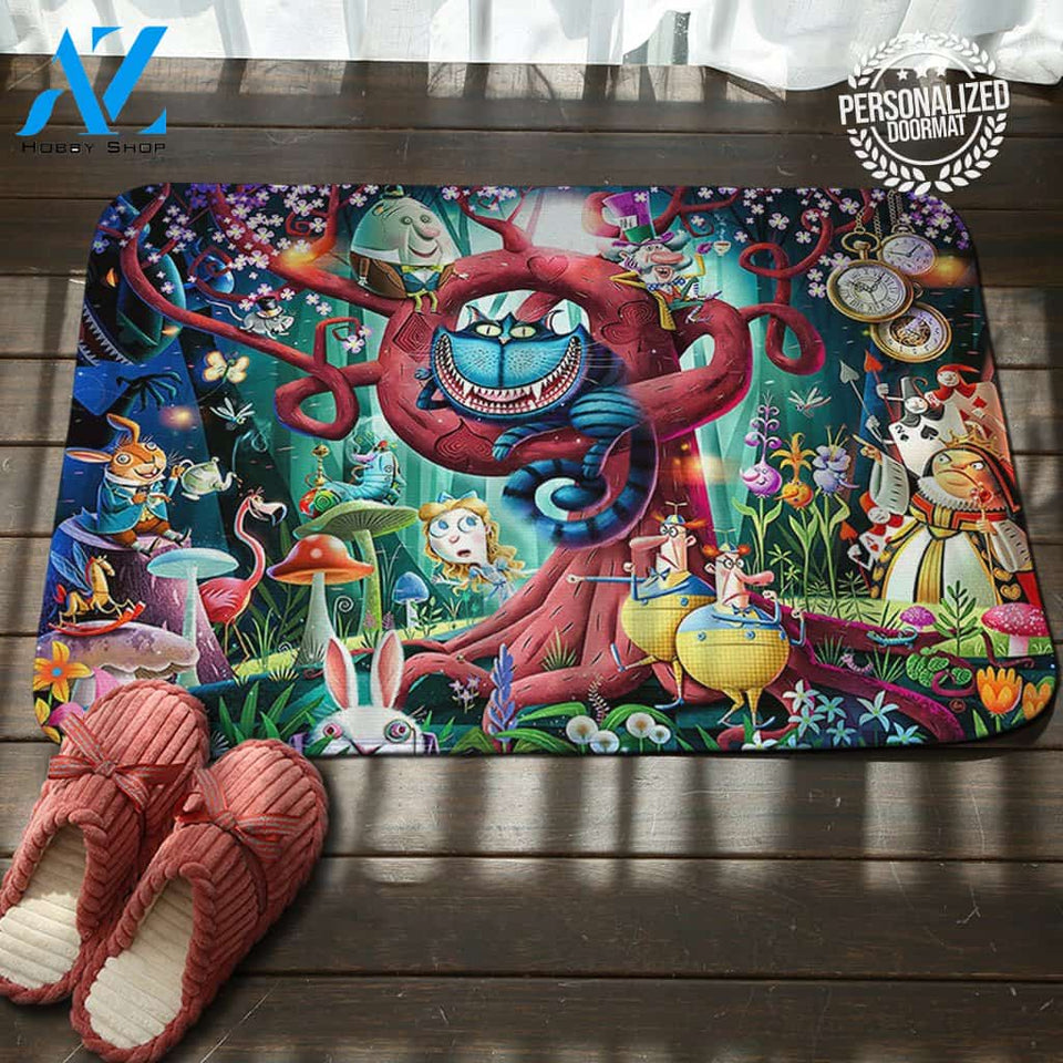 Wonderland Chibi Halloween Doormat