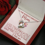 World's Greatest Mom - Forever Love Heart Necklace
